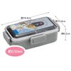 Skater Silver Ion Antibacterial Fluffy Dome Lid Bento Box 530ml Disney Beauty and the Ag+ Beast/Rose PFLB6AG-A