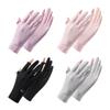 Fashion Anti-UV Touch Screen Sunscreen Gloves Women Gloves Mittens Ice Silk Gloves