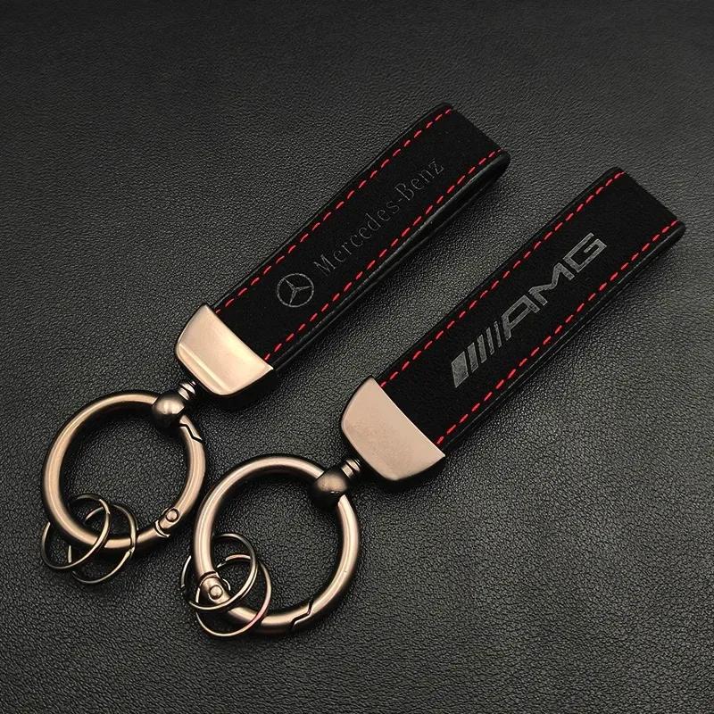 FBK3 2025 Hot New Car Keys Chain Rings Holder KeysChain For Mercedes Benz AMG S320 W164 W205 W204 W168 C180 E320 A200 CLA CLK CLS ML