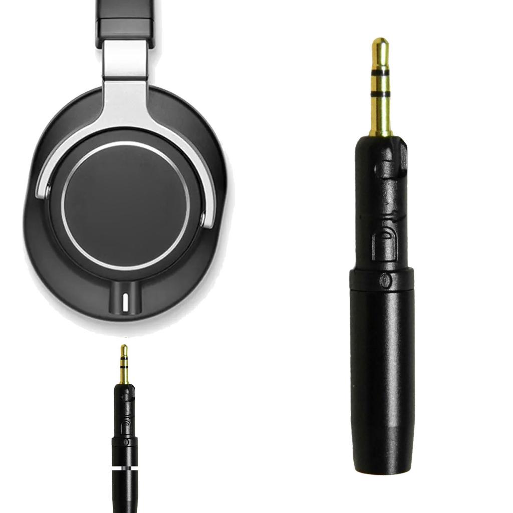 Quality Transmission Headphone Plug for ATH M70X M50X R70X Headphones Connectors Durability Metal Connectors Adapter