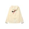 Nike Спортивная куртка с капюшоном и принтом логотипа для мужчин, верхняя одежда, абрикосовый цвет FB7062-113
