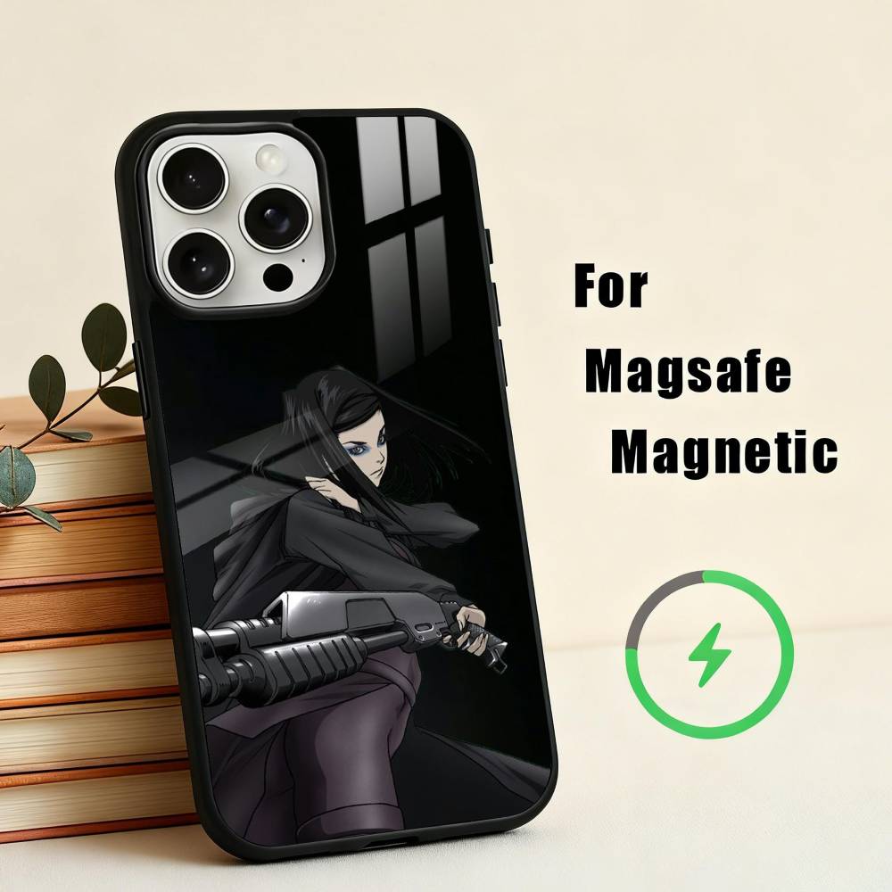 ГОРЯЧИЙ Аниме E-Ergo-O P-Proxy Чехол для телефона для iPhone 17,16,15,14,13,12,Plus,Pro,Max для Magsafe Магнитная беспроводная зарядка