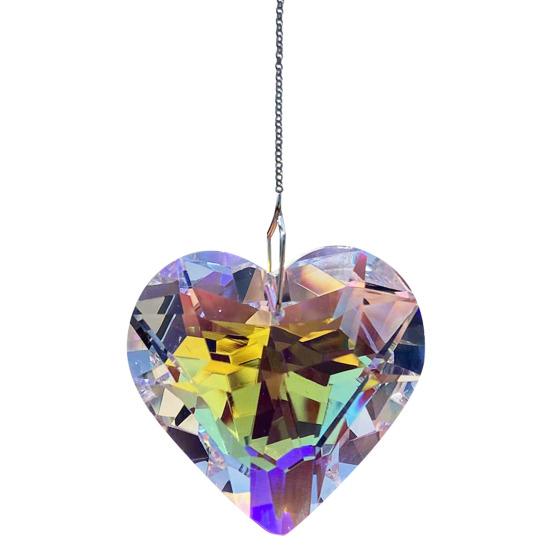 Faux Crystal Suncatcher Window Rainbow Maker Handmade Glass