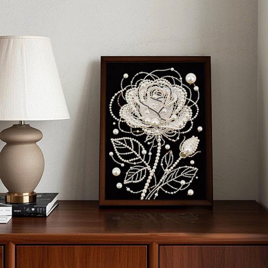 Набор для рисования жемчугом своими руками 3D Искусственный жемчуг Арт-поделка Цветы Фея Балерина Дизайны Настенное искусство Набор для творчества для взрослых Декор для дома Гостиной Спальни