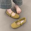 French Soft-soled Round-headed Ballet Single Shoes Women's 2025 Spring and Autumn New Flat-soled Mary Jane Shoes Versatile Evening Doudou Shoes