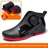 Fashion Hot Sale Men's Outdoor Non-slip Hiking Shoes Shaxi Fishing Black Rain Boots Work Shoes Durable Waterproof Rubber Fishing Shoes
