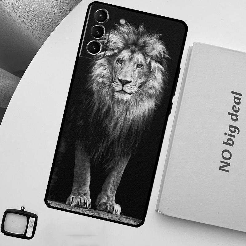 Чехол с изображением леопарда, тигра, льва и животных для Samsung Galaxy S23 FE S22 Ultra S20 S21 FE S8 S9 S10 Plus Note 10 20 Ultra Cover