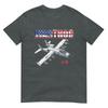 A-10 Warthog Военный Самолет Пилот с Американским Флагом Подарок Футболка