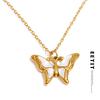 2025 Shell Butterfly Pendant Necklace for Women Stainless Steel Korean Collar Fashion Waterproof Jewelry Gift