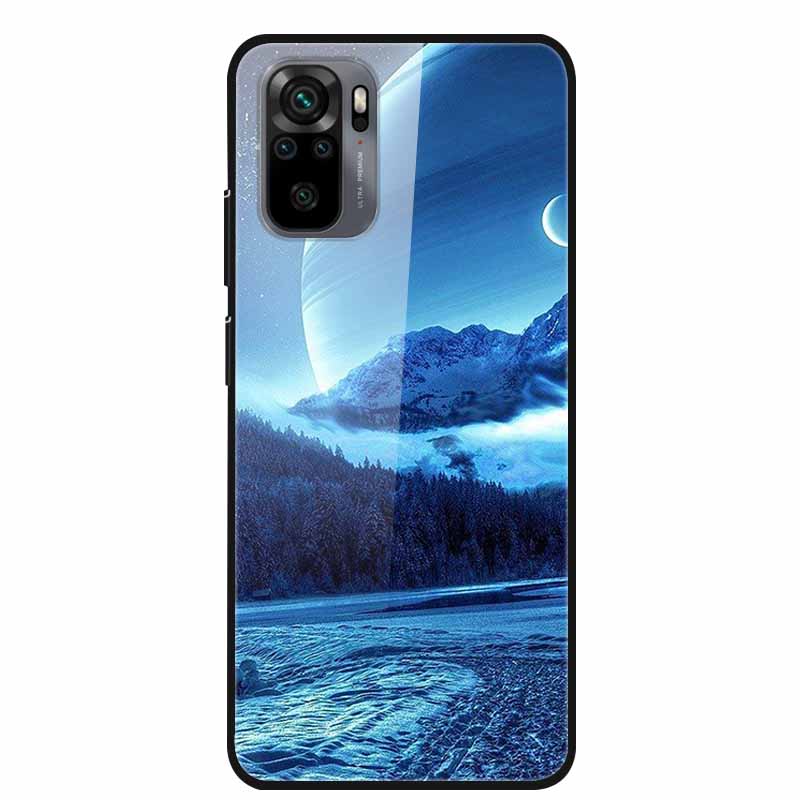 Закаленное Стекло Чехол для Redmi Note 10 Pro Чехол Жесткий Чехол для Xiaomi Redmi Note10 5G Чехол для Телефона Note10 Pro Fundas Бампер из ТПУ