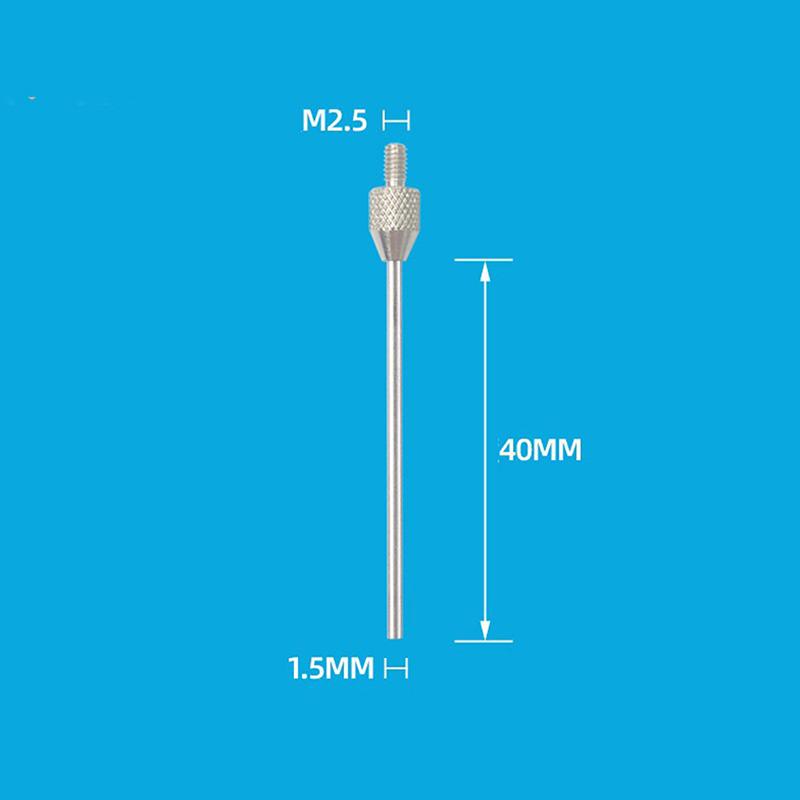 M2.5 Thread 1/1.5/2/3Mm Needle Diameter Dial Test Indicator Contact Point 10/20/30/40/50Mm Length Measuring Gauging Tools