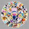 Мультяшные граффити-наклейки Animal Crossing: Набор из 50 штук для ноутбуков, скейтбордов, автомобилей и гитар