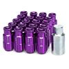 20 Pcs Wheel Lug Nuts Screw Racing Aluminium Alloy Theft Prevention Wheel Bolts Wheel Studs M12x1.5/1.25 50MM for Most Cars