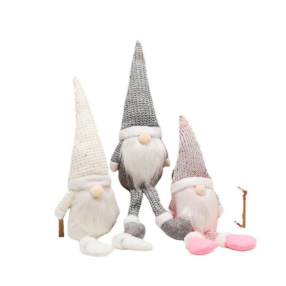 (Pink) Christmas Decoration Supplies Decoration Doll Christmas Decorations Doll Window Decoration