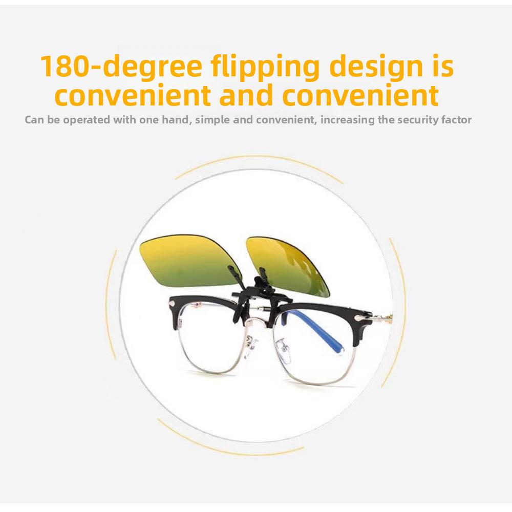 Солнцезащитные очки клипсы очки для близорукости поляризованные светочувствительные солнцезащитные очки для мужчин и женщин для вождения рыбалки день и ночь ночного видения