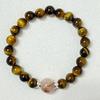 Tiger Eye Stone Beaded Bracelets for Women 8mm Round Beads Semi-Precious Gemstones Bangle DIY Jewelry Gifts