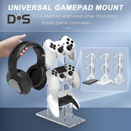 Универсальный держатель для контроллера, подставка для наушников, 3-слойная конструкция, прочная несущая подставка для контроллера для PS4/PS5/Switch