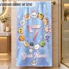 Beach TowelSEVENTEEN Custom Name Text Personalized Soft Towel for Beach Pool Indoor Home Decor Gift