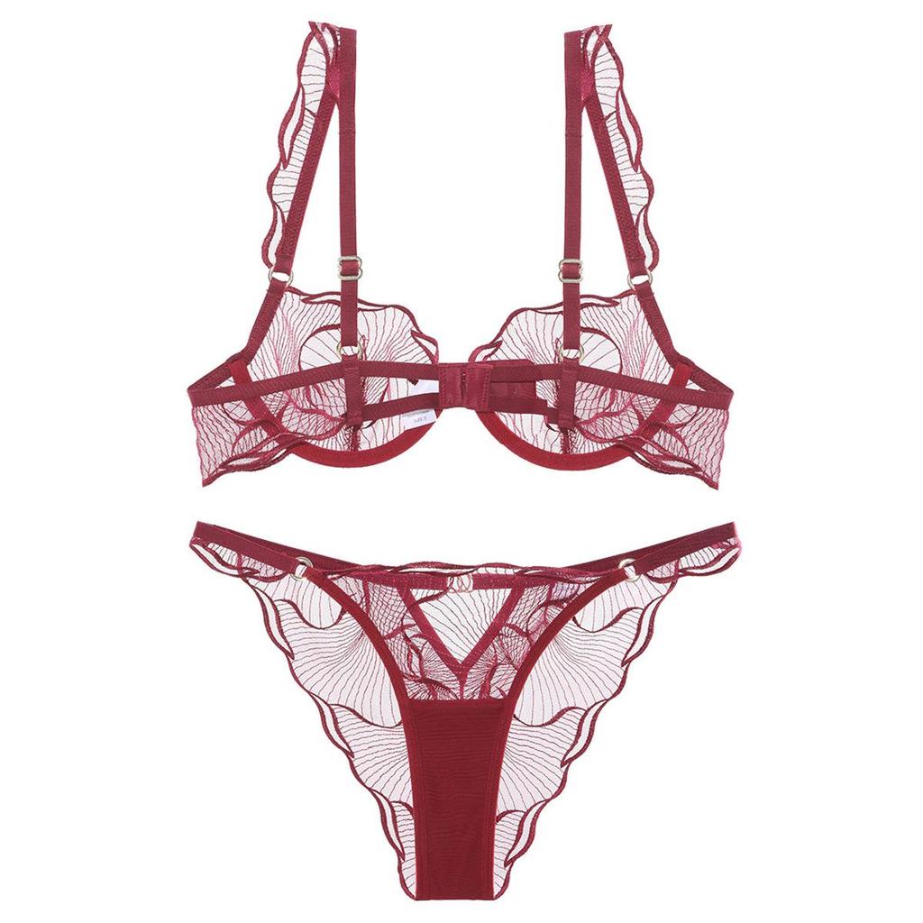Европейский и американский ультратонкий французский комплект нижнего белья - Высококачественный, сексуальный бюстгальтер и трусики