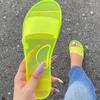 Wholesale Large Size Transparent Crystal Shoes Casual Fashion Jelly Slides for Home and Outdoor Wear