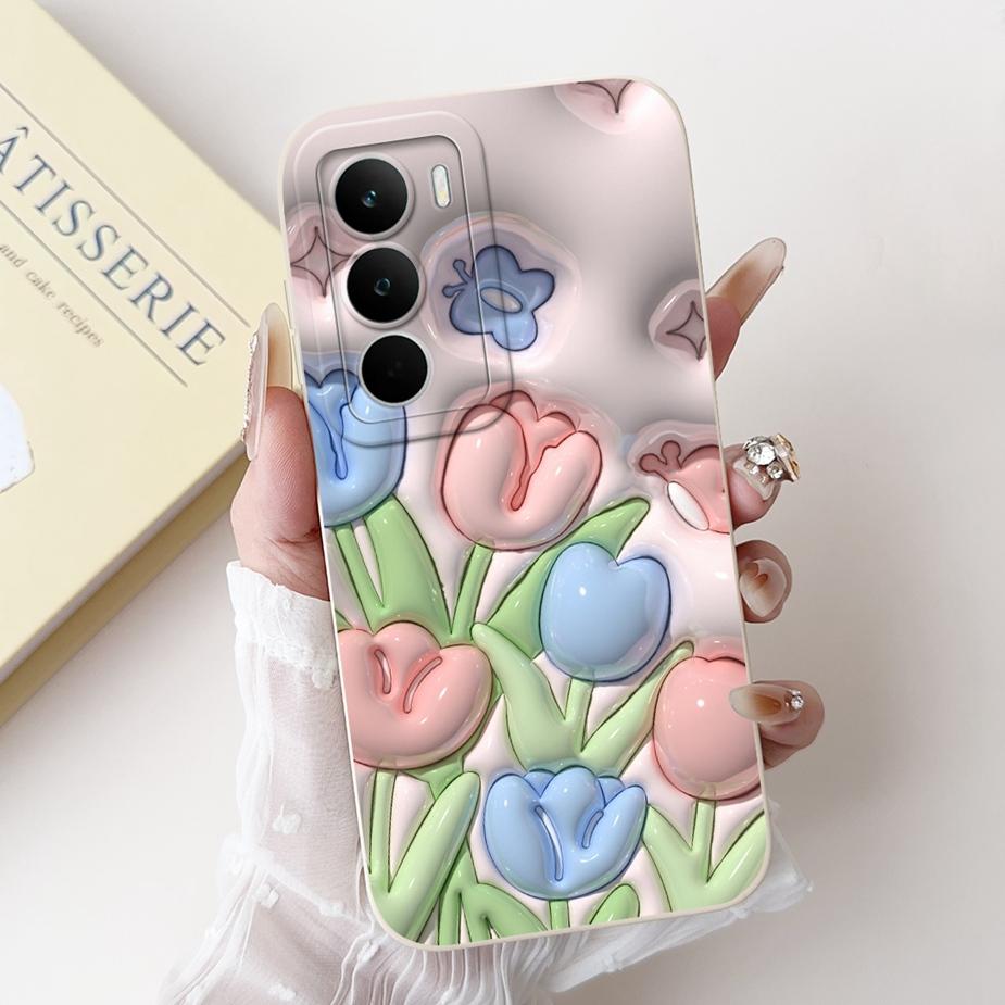 Для Realme C71 4G Чехол RMX5303 Милый Мультяшный Кролик Чехол Мягкий Силиконовый Чехол Для Realme C75 C75X C 71 RealmeC71 RealmeC75 4G Сумки