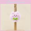 Adorable Cute Pig Plush Keychain With Bowknot Soft Doll For Backpack Or Purse 8cm