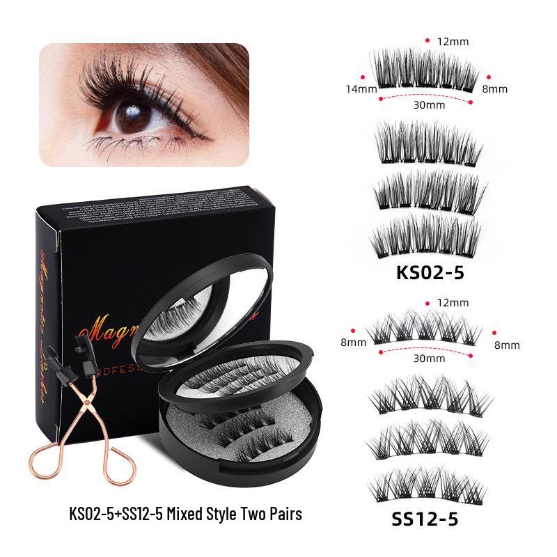 New Style Magnetic False Eyelashes Set: Voluminous In-Stock Eyelashes