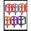 TANKE Bike Pedals Non-Slip Nylon MTB/Road Bicycle Pedals Bearing Cycling Footrest Black/Red/Gray/Orange