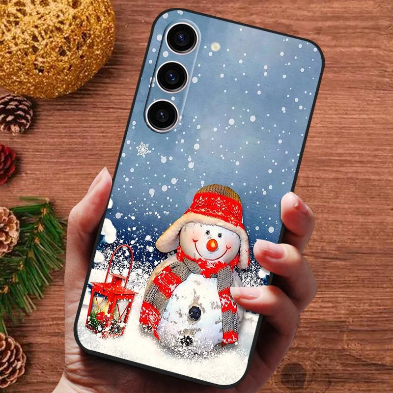 Рождественская расписная обложка для Samsung Galaxy S25 Ultra S25Plus Чехол Силиконовый Мягкий Фундас для Samsung S25 Plus Чехол для телефона s 25