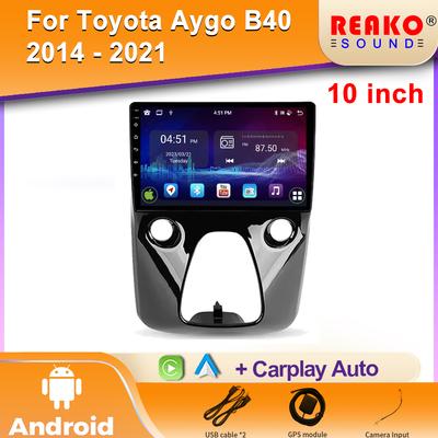 Для Peugeot 108 Для Toyota Aygo B40 2014 - 2021 Android Автомобильный стерео блок Мультимедиа Радио Видеоплеер GPS Беспроводной Carplay IPS