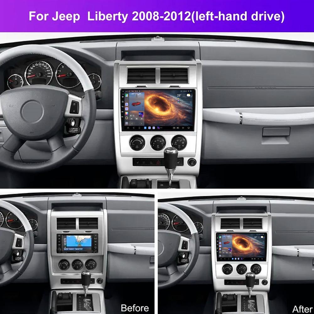 Для Jeep Liberty 2008-2012 Навигация GPS Android Автомагнитола Мультимедийный Плеер Стерео wifi+4G Carplay Авто Видео