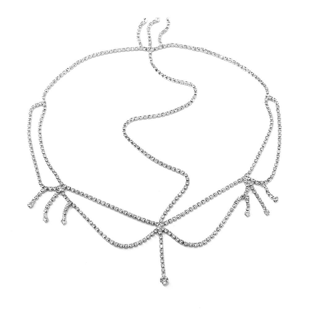 Простая геометрическая цепочка для волос с бахромой в виде бриллианта, женская мода, темперамент, индивидуальность, трендовые аксессуары для волос