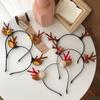 Christmas Antlers Hairband Headband Female Hairpin Elk Elf Bells Hair Accessories Ornaments Headwear
