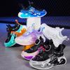 Unisex Sneakers Night Light Shoes Thick Soled Fashion Boys' Sports Shoes Rotating Button Girls' Sports Shoes