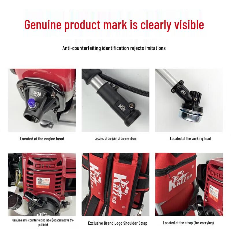 KAZZ GX50 4-Stroke Backpack Gasoline Brush Cutter CN plug (adapter included)