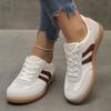 Women's Casual Flat Bottom Sports Shoes Color Block Retro INS Summer New Style Polyurethane Upgraded Version Rubber Sole