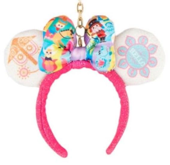 Minnie Mouse Headband Keychain Resort Exclusive Keychain a Small World It's