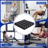 Air Inflatable Wheelchair Cushion, Pressure Relief Seat Cushion for Tailbone and Sciatica Pain, Portable Air Seat Pad with Pump- for Car, Office and