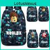 Стильный рюкзак Roblox для детей с ярким мультяшным рисунком и большим объемом