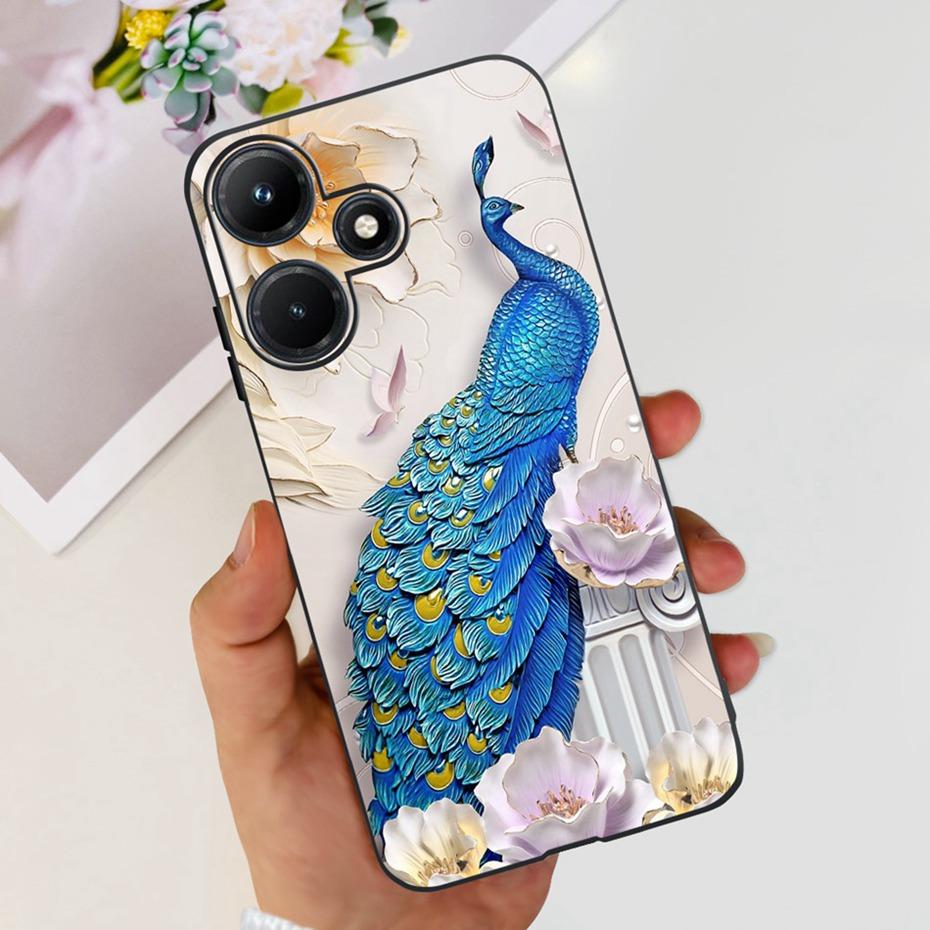 Милый Чехол Для Телефона Для Infinix Hot 30i Hot30 30 Play NFC 2023 Мягкий Силиконовый ТПУ Задняя Крышка Для Infinix Hot30i Hot 30 30Play