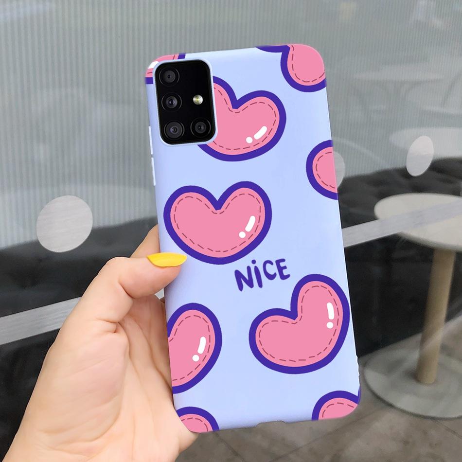 Милый Мультяшный Чехол Для Телефона Samsung Galaxy M51 M31 Конфетный Цвет Мягкий Силиконовый Задний Чехол Для Samsung M51 SM-M515F M31 Prime M315F
