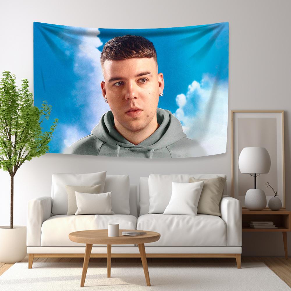 Rapper QUEVEDO Tapestry Digital Prints Flag Fashion Home And Garden Decor Wall Hanging Living Room Bar Background Wall Banner
