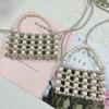 Retro Messenger Bag Mini Shoulder Bag Women Pearl Bag