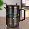 Чайник с заварочным устройством объемом 550/750 мл, деревянная ручка, чайник из боросиликатного стекла, технология разделения воды, носик без капель, простой в уходе чайник