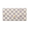 Кошелек Sarah Белый Канва Damier Azur Женские кошельки N63208