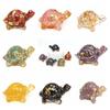 50MM Resin Turtle Statue Healing Crystals Tumbled Stones Sculpture Reiki Pocket Animals Tortoise Figurine Gems Crafts Home Decor