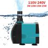 Ultra-Quiet 3-25W Submersible Water Fountain Pump Filter Fish Pond Aquarium Water Pump Tank Fountain EU US 110V-240V