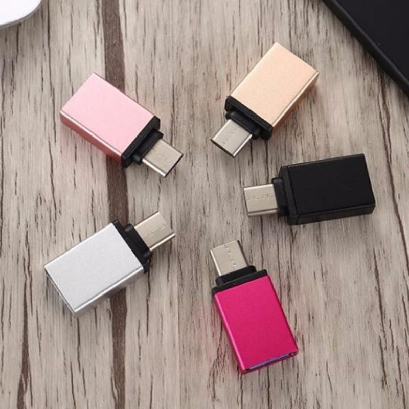 Usb 3.1 To Usb 3.0 Adapter Glossy Mobile Phone  Adapter Usb C Male To Usb Female Converter Portable  Type-C Converter For