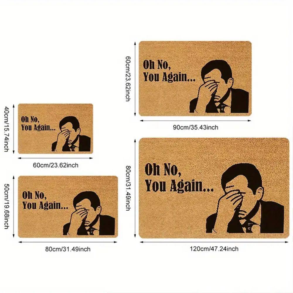 American-Style Fun Velvet Floor Mats for Living Room, Bedroom and Kitchen, Entrance Welcoming Mat, Home Decoration
