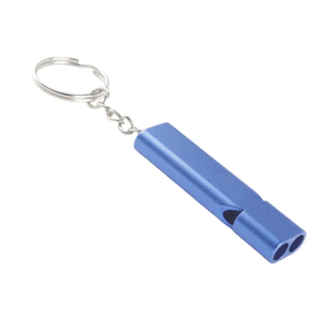 Personalized Flat Aluminum Alloy Whistle Keychains Are Suitable For Outdoor Camping And Pet Training.